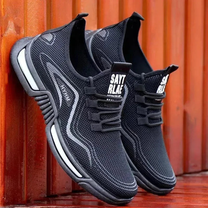 Men’s Summer Breathable Mesh Casual Shoes – Odor-Resistant & Soft Sole