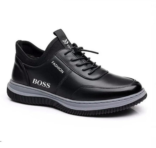 Men's Business Leather Loafers – Comfortable Slip-On Sneakers for Casual & Formal Wear