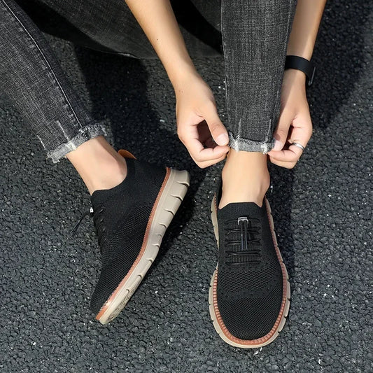 Men's Casual Vulcanized Loafers – Lightweight Mesh Canvas Work & Sports Shoes 2024