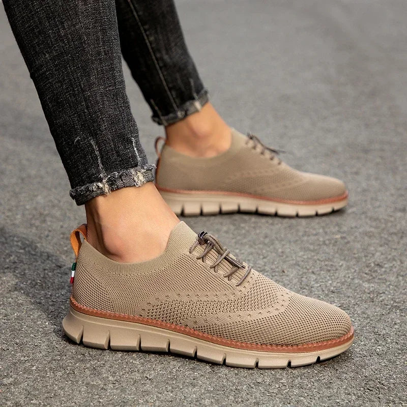 Men's Casual Vulcanized Loafers – Lightweight Mesh Canvas Work & Sports Shoes 2024