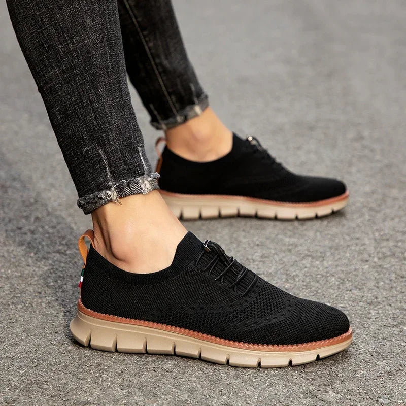 Men's Casual Vulcanized Loafers – Lightweight Mesh Canvas Work & Sports Shoes 2024