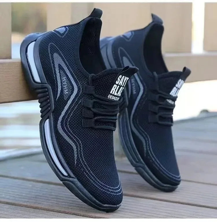 Men’s Summer Breathable Mesh Casual Shoes – Odor-Resistant & Soft Sole